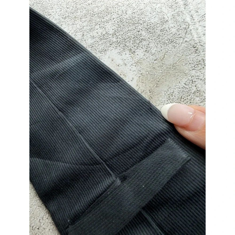Gucci Cotton Silk Tie Mens OS Black Charcoal Jacquard Embroidered Logo Necktie